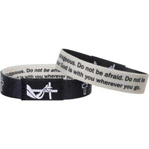 Bible verse bracelet with NFC scan, engraved John 3:16